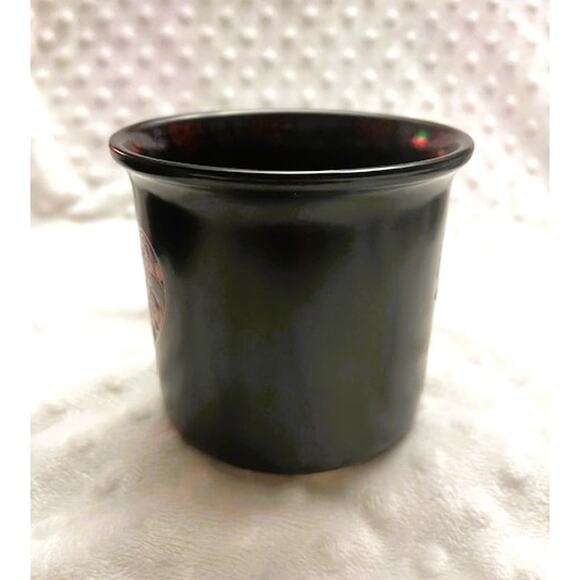 Market Finds Black & Red Raised Roses Stained Glass Heart 14oz Ceramic Mug-NEW - Picture 4 of 7